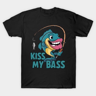 Fishing Lover - Kiss My Bass: The Fun Side of Fishing! T-Shirt